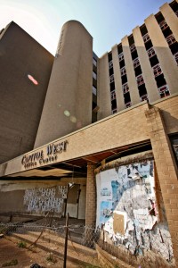 The vacant Capitol West building was a highly visible eyesore to commuters entering the downtown area of Hartford.